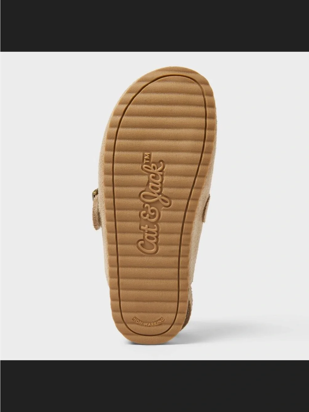 Cat & Jack NWT Toddler Berlin Kids Suede Slingback Clog - Tan